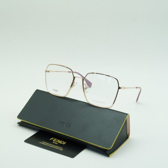 Fendi Accessories - 💯 NEW FENDI FF0333 DDB00 GOLD COPPER EYEGLASSES